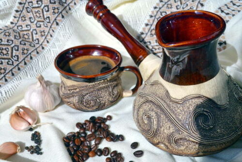 cafea cu miere și usturoi
